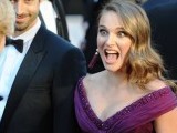 Actress Natalie Portman reacts as she arrives on the red carpet. PHOTO: REUTERS